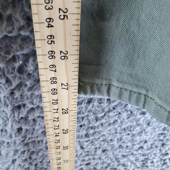 Loft Jeans Womens 27 Green Boyfriend Distressed Cotton Blend Denim Button Fly - Picture 8 of 13